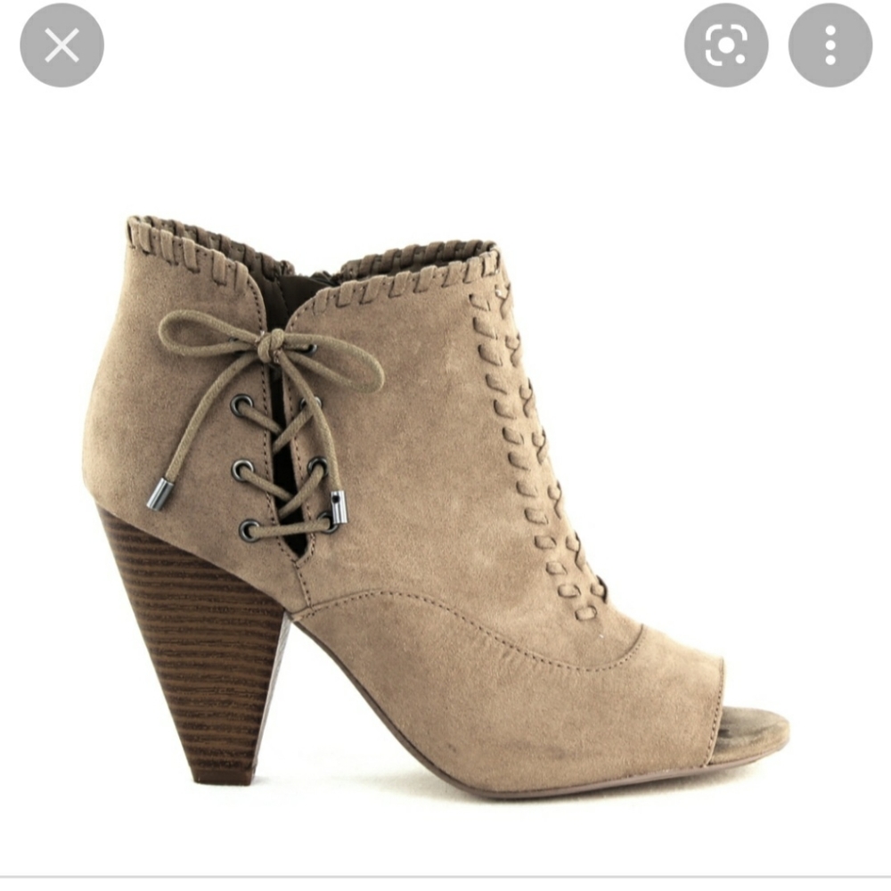 Indigo Rd. Finn Peep-toe Heeled Ankle Boots Booties 10M